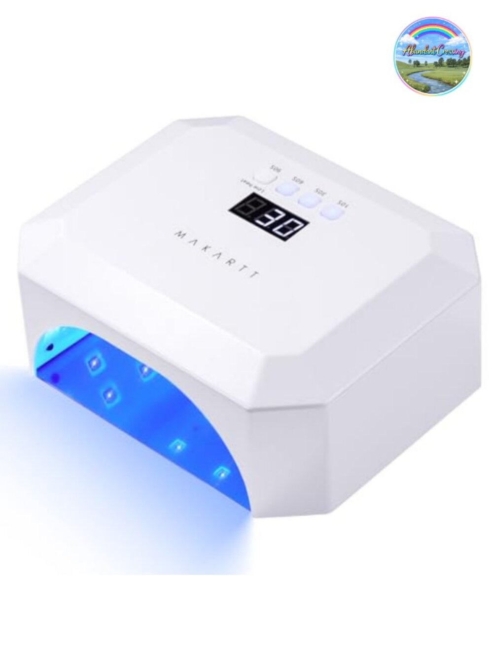 Rechargeable 36W UV LED Nail Lamp with Auto Sensor and 4 Timers for Gel Polish